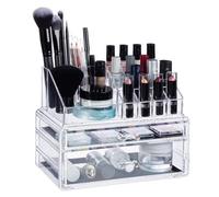Relaxdays 4052025942113 organisateur de maquillage Transparent