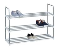 Relaxdays 4052025989798 Organisateur pour chaussures Ouvert Argent Argent
