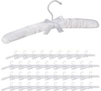 relaxdays 40x cintres satin blanc
