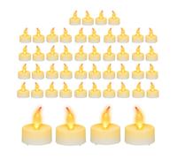 relaxdays 48 x bougies à réchaud LED