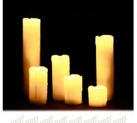relaxdays 48 x bougies LED en cire véritable