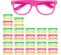 relaxdays 48 x lunettes de fête colorées