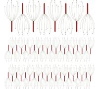 relaxdays 48 x masseur de tête rouge