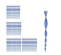 relaxdays 48 x spirale anti-oiseaux bleue