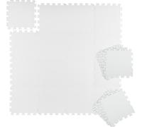 relaxdays 48 x Tapis de sol blanc 30x30cm