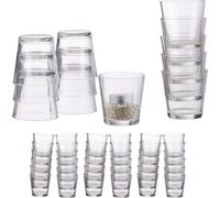 relaxdays 48 x verres à bougie à chauffe-plat