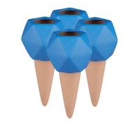 Relaxdays 4x Cônes d’arrosage bleus en argile