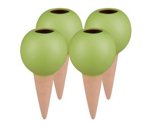 Relaxdays 4x Cônes d’arrosage verts en argile