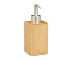 Relaxdays 4x Distributeur de savon en bambou