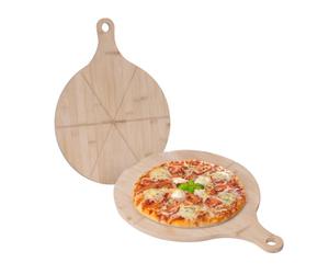 Relaxdays 4x planches à pizza bambou