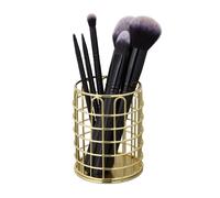 Relaxdays 4x Pots à pinceau maquillage métal rond