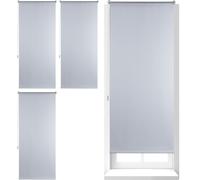 relaxdays 4x store d'obscurcissement thermique 70x160 blanc