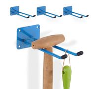 relaxdays 4x Support d'appareils bleu en acier