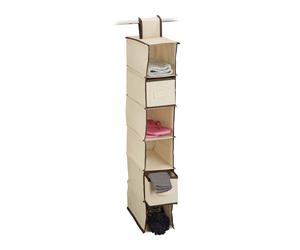 Relaxdays 4xÉtagère suspendue tissu armoire