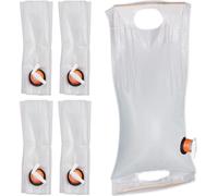 relaxdays 5 x bidons pliables 10 litres