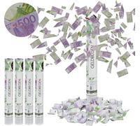 relaxdays 5 x Party Popper 40 cm billets de banque