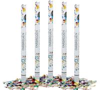 relaxdays 5 x Party Popper 80 cm Multicolore