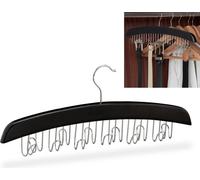 relaxdays 5 x porte-ceintures en bois noir