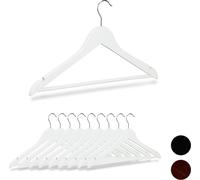 relaxdays 50 x cintres en bois blanc
