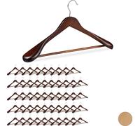 relaxdays 50 x cintres pour costume marron