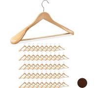 relaxdays 50 x cintres pour costumes nature