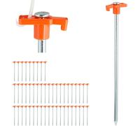 relaxdays 50 x Piquet de sol en rocher orange