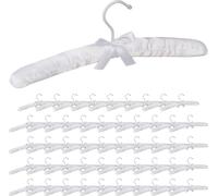 relaxdays 50x cintres satin blanc