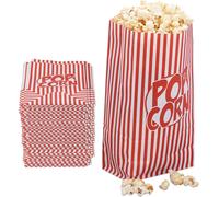 relaxdays 576 x cornets de pop-corn rouge et blanc