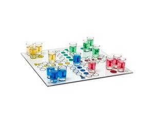 Relaxdays 5x Jeu d'alcool Ludo