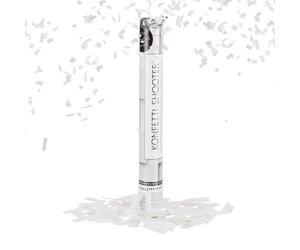 Relaxdays 5x Lance confettis "pluie blanche" 40 cm