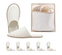 Relaxdays 6 paires de chaussons en feutre