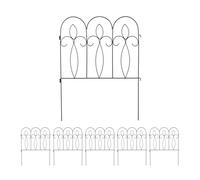 Relaxdays 6 pièces Bordure de jardin en métal