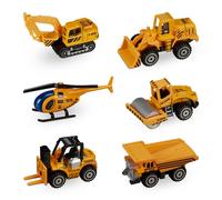 Relaxdays 6 véhicules de chantier pour enfant