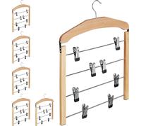 relaxdays 6 x cintres pour jupes multiples