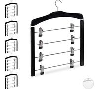 relaxdays 6 x cintres pour jupes multiples noir