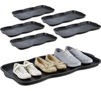 relaxdays 6 x égouttoir à chaussures grand pour 3 paires