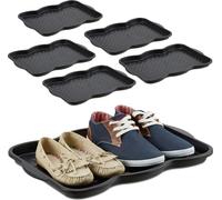 relaxdays 6 x égouttoir à chaussures petit pour 2 paires