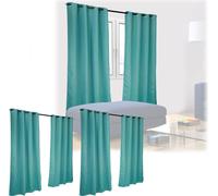 relaxdays 6 x rideau avec motif 245 x 135 cm