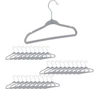 relaxdays 60 x cintres enfant velours gris