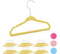 relaxdays 60 x cintres enfants jaune