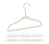relaxdays 60 x cintres pour enfants velours beige