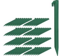 relaxdays 64 x piquets en plastique vert