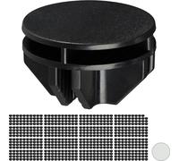 relaxdays 640x Pièce de jonction Étagère enfichable noire
