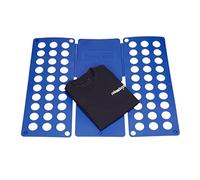 Relaxdays 6X Planches à Plier Le Linge, 2e génération, Plie Chemise, plieuse vêtements, Salle de Bain, 60 x 70 cm, Bleu