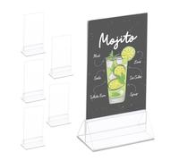 Relaxdays 6x présentoirs de table