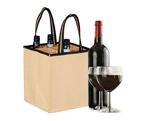 Relaxdays 6x sac pour 9 bouteilles en feutre