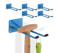 relaxdays 6x Support d'appareils bleu en acier