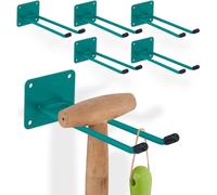 relaxdays 6x Support d'appareils vert en acier