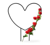 Relaxdays 6x Supports plantes en forme de cœur