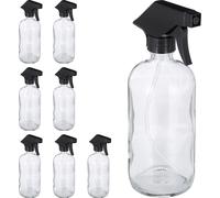 relaxdays 8 x flacon pulvérisateur en verre